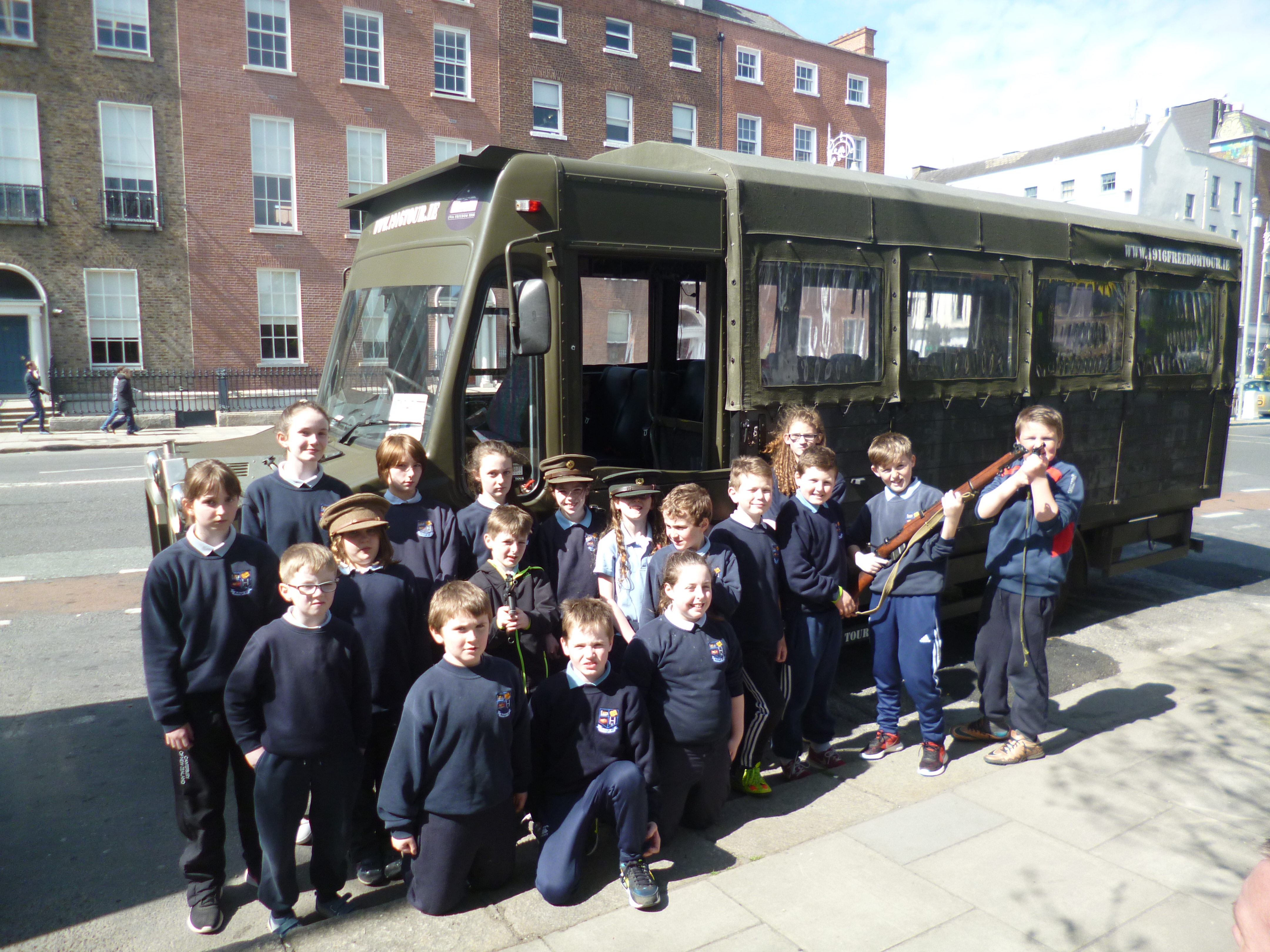 Waiting to board the Troop Carrier 