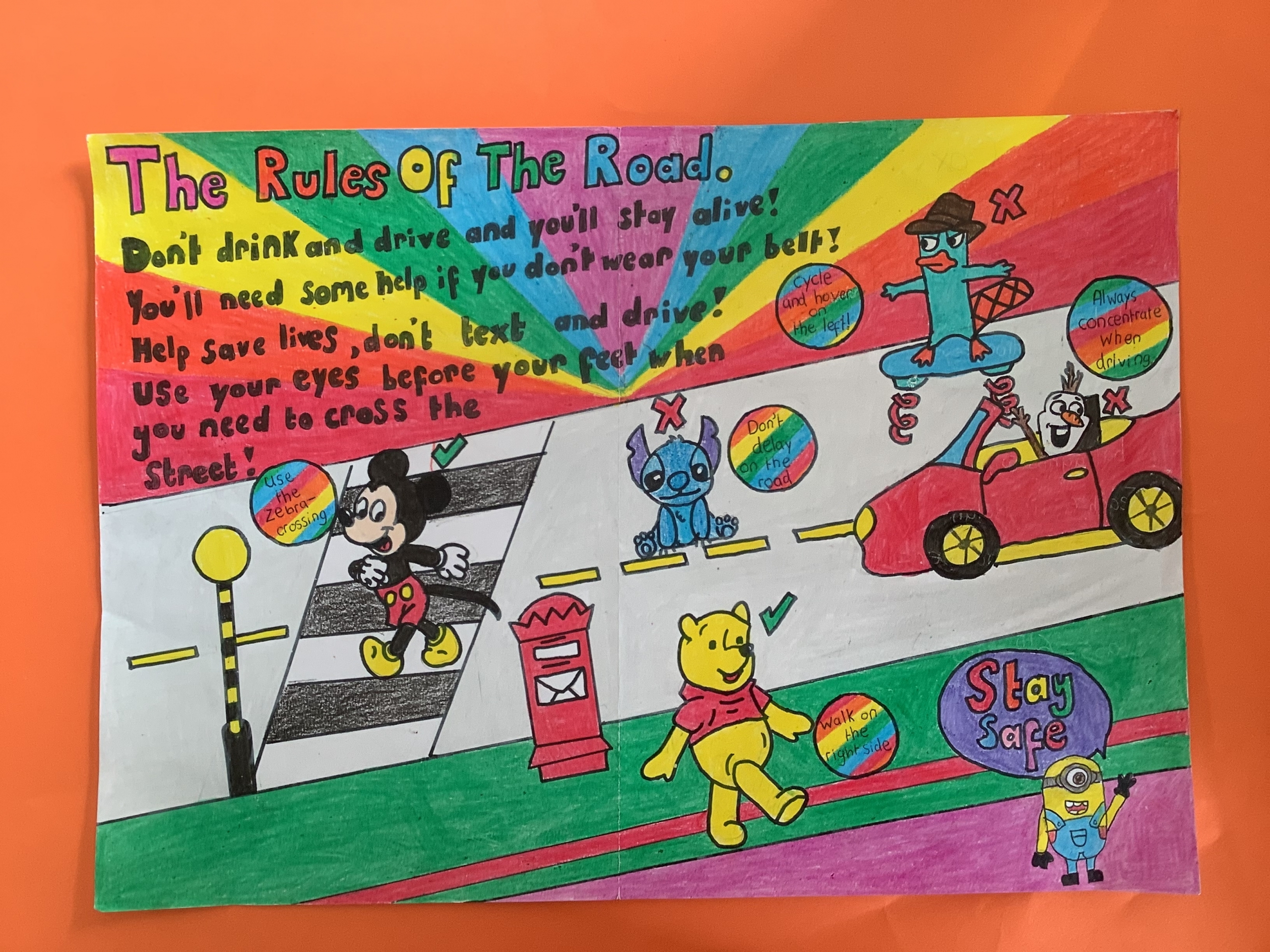 Road Safety Week 2023 poster competition winners - Brain Injury Group